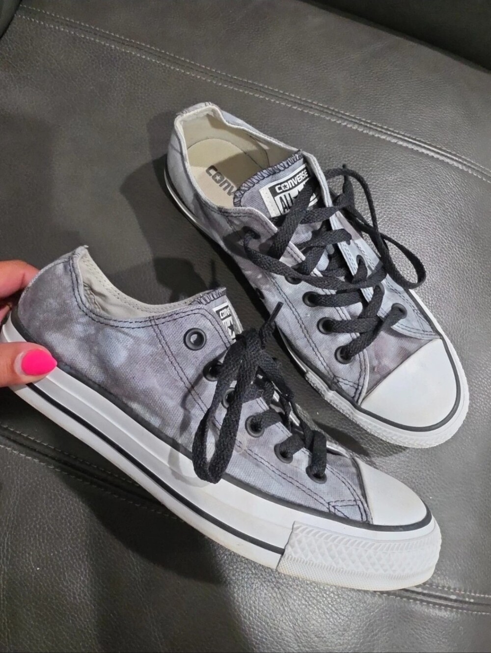 Converse All Star Gray Camo Low Top Sneakers Unisex